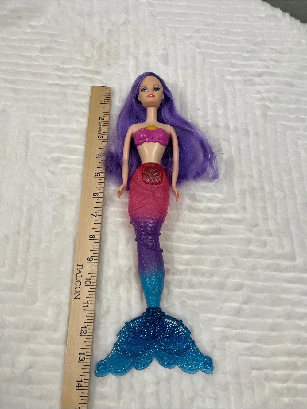 Purple-Haired Mermaid Doll‎ with Ombre Tail